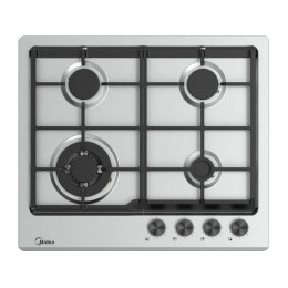 Варочная панель Midea MG697TX 59 см, газовая, 4 конфорки, нержавеющая сталь, SKU 35258