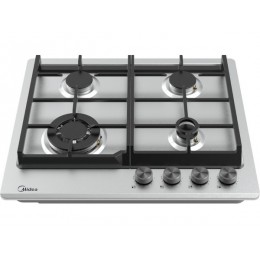 Варочная панель Midea MG697TX 59 см, газовая, 4 конфорки, нержавеющая сталь, SKU 35258