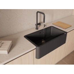 Мойка Omoikiri Tarento 83-BL 34862 Tetogranit 10 мм, черный, 838x483 мм