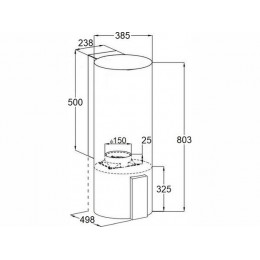 Вытяжка MAUNFELD ALBA 39 см, нержавеющая сталь, 1270 м³/ч, 4 скорости, SKU 33463