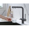 Смеситель Paulmark Serpentine Se213222-GRM в сером металлике - идеальное решение для вашей кухни или ванной