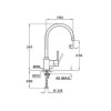 Смеситель Teka SP 995 карбон (55995020CN) - Элегантный и Функциональный Выбор для Вашей Кухни