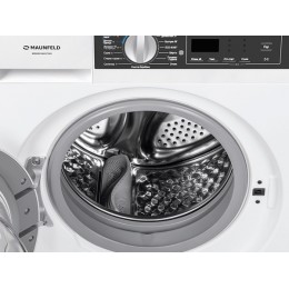 Стирально-сушильная машина MAUNFELD MBWM1486STWH 60 см, 8 кг стирка, 6 кг сушка, белая, электронное управление, 1400 об/мин, 16 режимов, SKU 35671.