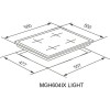 Варочная панель MEFERI MGH604IX LIGHT газовая - Купить по лучшей цене в интернет-магазине