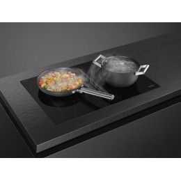 Варочная панель SMEG HOBD472D2 70 см, индукция, черная, 4 зоны, 29674