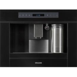 Кофемашина Graude KV 45.0 S 29075, встраиваемая 60 см, черная, 20 бар, капучинатор.