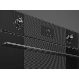 Духовой шкаф SMEG SF6100VB3RU, 60 см, черное стекло, 70 л, 6 функций, таймер, LED-дисплей, SKU 34176
