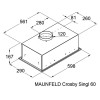 Вытяжка MAUNFELD CROSBY SINGL 60 черный - стильное решение для вашей кухни