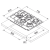 Варочная панель Franke FHMA 755 4G DCL XS C (106.0554.382) газовая