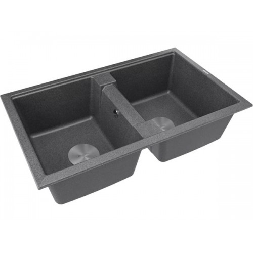 Мойка Paulmark Tandem 80/2 PM238150-DG в графитовом цвете – идеальное решение для вашей кухни