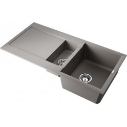 Мойка 34788 Omoikiri Sakaime 100-2-GR Tetogranit 1000x500 мм, 10 мм, серый