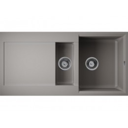 Мойка 34788 Omoikiri Sakaime 100-2-GR Tetogranit 1000x500 мм, 10 мм, серый
