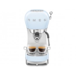 Кофемашина SMEG ECF02PBEU 28491, эспрессо, пастельный голубой, 15 Бар, 1,1 л.