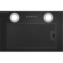 Вытяжка MEFERI INBOX45BK LIGHT, 45 см, черный, 650 м³/ч, 3 скорости, 38 дБ, SKU 29395.
