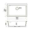 Мойка Omoikiri Omishima 76-U-WH Matt Natceramic/белый матовый (4997570)