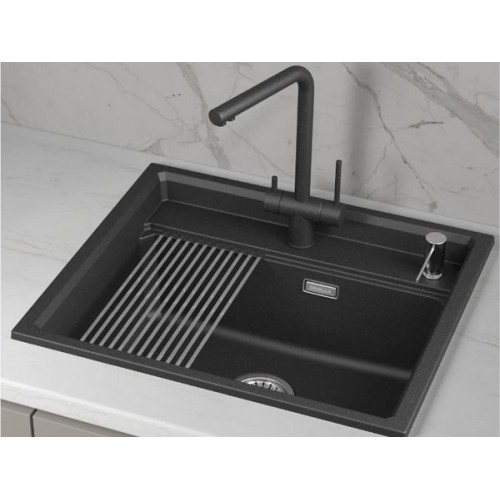 Мойка Granula KS-6003i черного цвета - стильное решение для вашей кухни