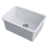 Мойка Omoikiri Torishima 67-U/I-WH Glossy Natceramic - Белая Глянцевая Кухонная Мойка