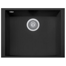 Мойка Longran Cube CUG560.435 - 26 Black Matt, 1 чаша, гранит, 560x435 мм, под столешницу, SKU 36312.
