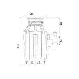 Измельчитель BoneCrusher 810, SKU 18912, 1/2 л.с., 2600 об/мин, BioShield