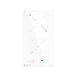 Варочная панель MEFERI MIH302WH POWER индукционная 29 см, белая, 2 конфорки, сенсорное управление, таймер, 29512