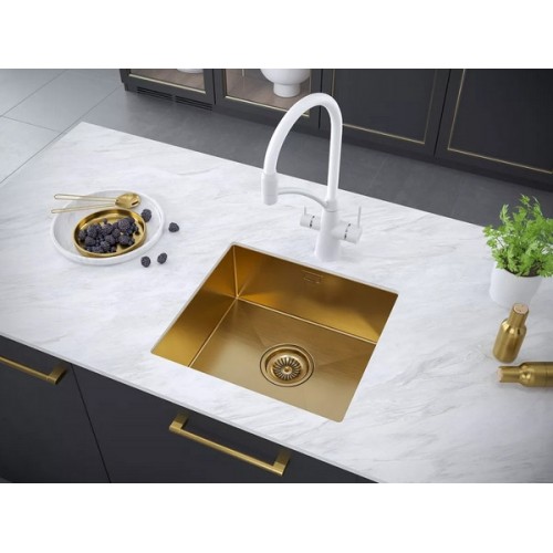 Смеситель Paulmark Siegen Si213111-WH - Белый матовый смеситель для кухни и ванной комнаты