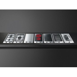 Гриль-барбекю SMEG PGF30B электрический 24013, 31 см, нержавеющая сталь, 1,8 кВт