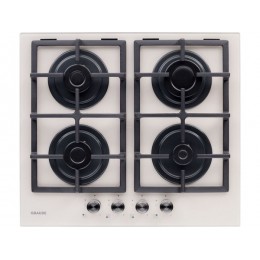 Варочная панель GRAUDE GS 60.1 C газовая 59 см, кремовая, стекло, 4 конфорки, SKU 24515