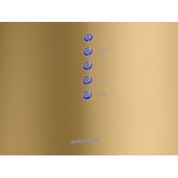 Вытяжка MAUNFELD 33618, цилиндрическая 38 см, золотая, 1000 м3/ч