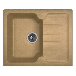Мойка Dr.Gans ЛОРА 620 терракота, врезная, мрамор, 1 чаша, 620x510 мм, SKU 21019.