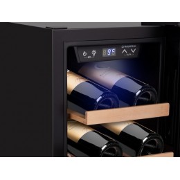 Винный шкаф MAUNFELD MFWC-28S8, 28 л, черный, сенсорное управление, 8 бутылок, 33521