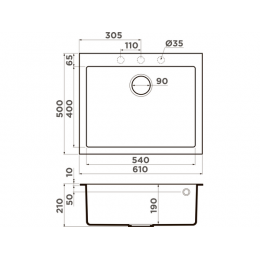 Мойка Omoikiri Bosen 61A-GB Artceramic/графит (4993824)