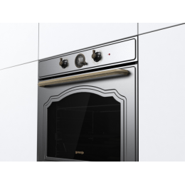 Духовой шкаф Gorenje BOS67372CLB, 60 см, 77 л, механический таймер, 300 °C, A, SKU 27423