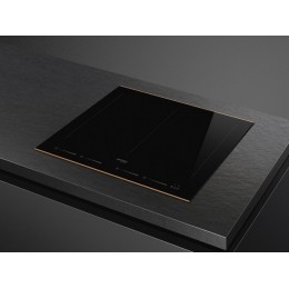 Индукционная варочная панель SMEG 28123, 60 см, черная, 4 зоны, мультислайдер.