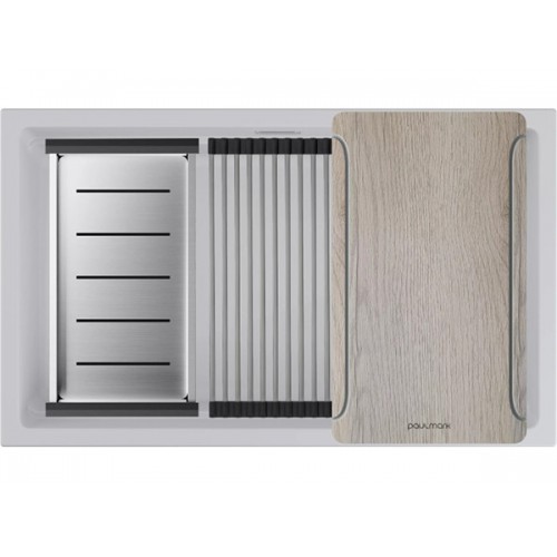 Мойка Paulmark Lumi-multi sink 74 uni LU-MULTI 74-WH, белый