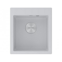 Мойка Paulmark Kante 45 PM104651-WH, гранит, 465x510x200 мм, SKU 23726