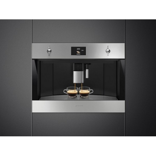 Кофемашина SMEG CMS4303XRU — Встраиваемая кофемашина с элегантным дизайном и высоким качеством приготовления кофе