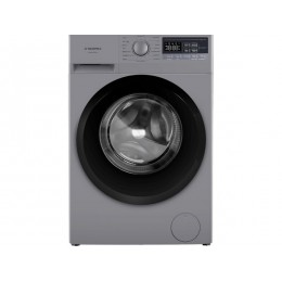Стиральная машина MAUNFELD MFWM148STSL02, 8кг, 1400 об/мин, A+++, серебристая, фронтальная, инверторный двигатель, 16 режимов, защита от детей, экстра стирка, 33532.