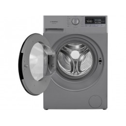 Стиральная машина MAUNFELD MFWM148STSL02, 8кг, 1400 об/мин, A+++, серебристая, фронтальная, инверторный двигатель, 16 режимов, защита от детей, экстра стирка, 33532.