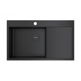 Мойка Omoikiri Akisame 86-L Side-GB нерж. сталь/графит (4997043)