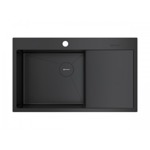 Мойка Omoikiri Akisame 86-L Side-GB нерж. сталь/графит (4997043)