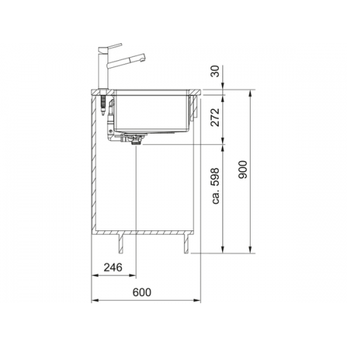 Мойка Franke BXM 210/110-50 F-INOX в золоте с вентилем-автоматом (127.0662.540) - Качественная сантехника для вашего интерьера