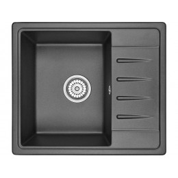 Мойка Granula ST-5803, 37134, врезная, кварцевая, 580x500 мм, 1 чаша, с крылом