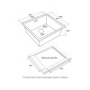 Мойка Paulmark Vista 54 PM305444-GM из вороненой стали – идеальное решение для вашей кухни