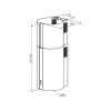Вытяжка MEFERI TUBE40BK COMFORT PLUS