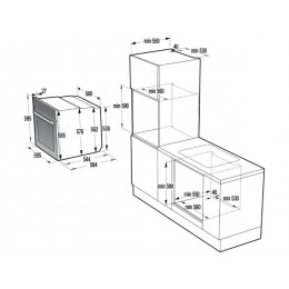 Духовой шкаф Gorenje BSA6138B 60 см, черный, 77 л, Wi-Fi, A+ (SKU 35838)
