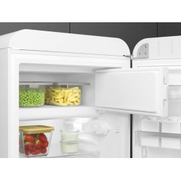 Холодильник SMEG FAB10RWH6, 54.5 см, 122 л, белый глянец, статическое охлаждение, D класс, 35 дБ, SKU 29240