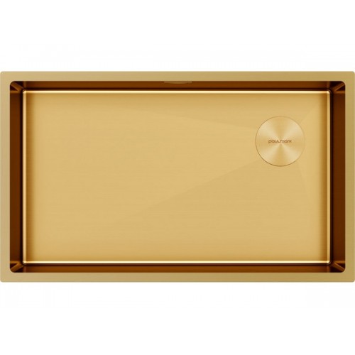 Мойка Paulmark Next-skew 74 uni PM887444-BG в брашированном золоте - Элегантное решение для вашей кухни