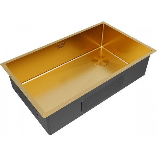 Мойка Paulmark Next-skew 74 uni PM887444-BG в брашированном золоте - Элегантное решение для вашей кухни