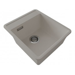 Мойка Florentina Пьемонт 440 грей, SKU 26643, врезная, кварц, 1 чаша, 440x510 мм