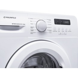 Стиральная машина MAUNFELD MFWM106WH051D, 6 кг, A++, белая, фронтальная, 1000 об/мин, 12 режимов, 33447